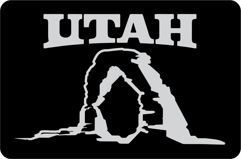 Utah State, Delicate Arch - Trailer Hitch Cover
